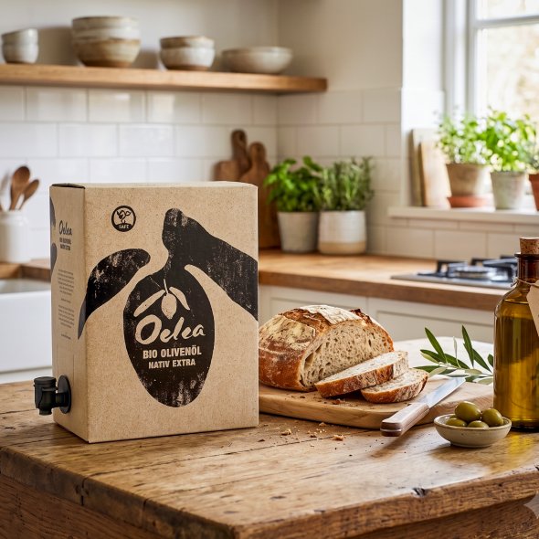 Oelea Premium Bio-Olivenöl nativ extra 5 Liter Bag-in-Box aus Griechenland