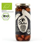 Oelea Premium Kalamata Bio-Oliven 300 g mit Stein in Olivenöl aus Griechenland